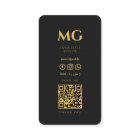 Modern Elegant Black Professional Monogram