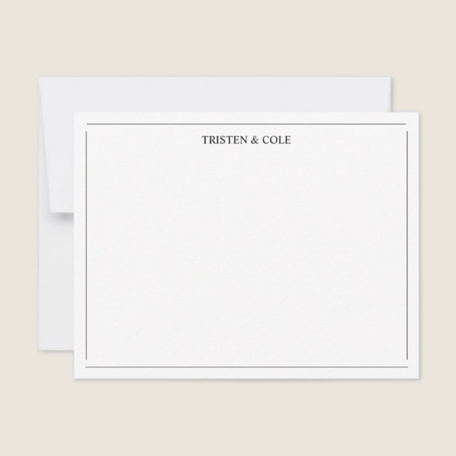 Modern Elegant Black White  Card (Creator Uploaded)