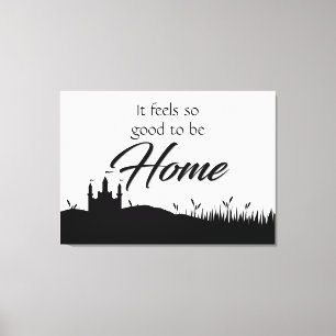 Modern Elegant Black & White Home Sign Decor