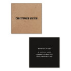 Modern Elegant Black White Kraft Paper Consultant