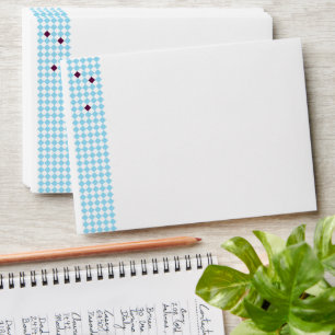 Modern Elegant Blue Graduation Cap Pattern Envelope