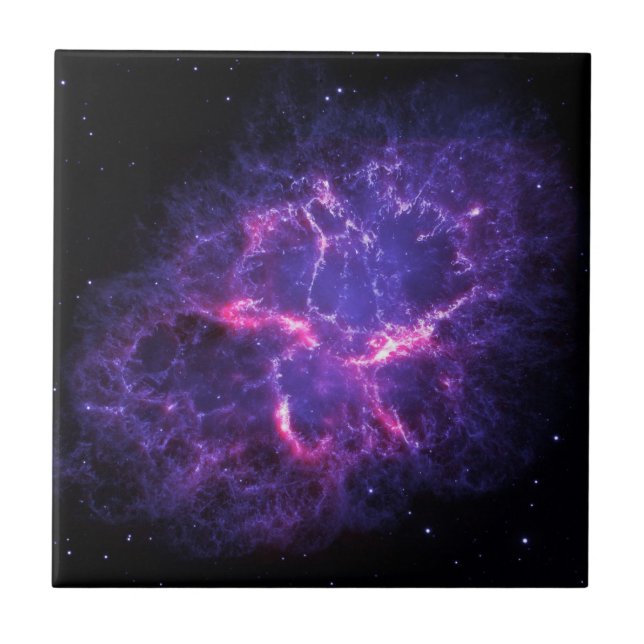 Modern Elegant Blue Space Landscape Ceramic Tile (Front)