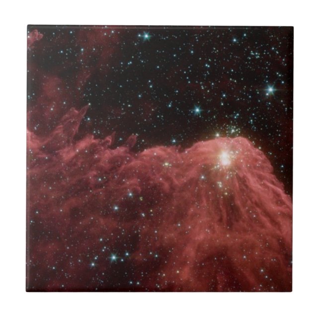 Modern Elegant Blue Space Landscape Tile (Front)