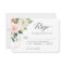 Modern Elegant Blush Pink Floral Wedding RSVP Card