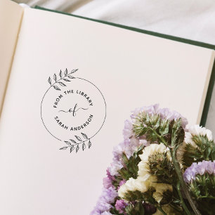 Modern & Elegant Books Custom From The Library Of  Self-inking Stamp
