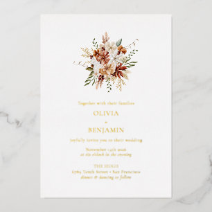 Modern Elegant Botanical Burgundy Bouquet Wedding 