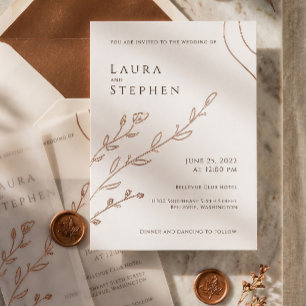 Modern Elegant Botanical Wedding