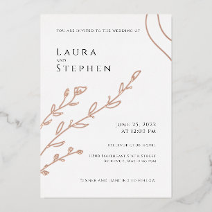 Modern Elegant Botanical Wedding