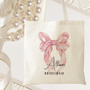 Modern Elegant Bridal Party Bachelorette Tote Bag