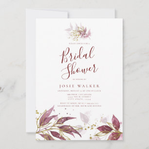 Modern, Elegant Bridal Shower Invitation