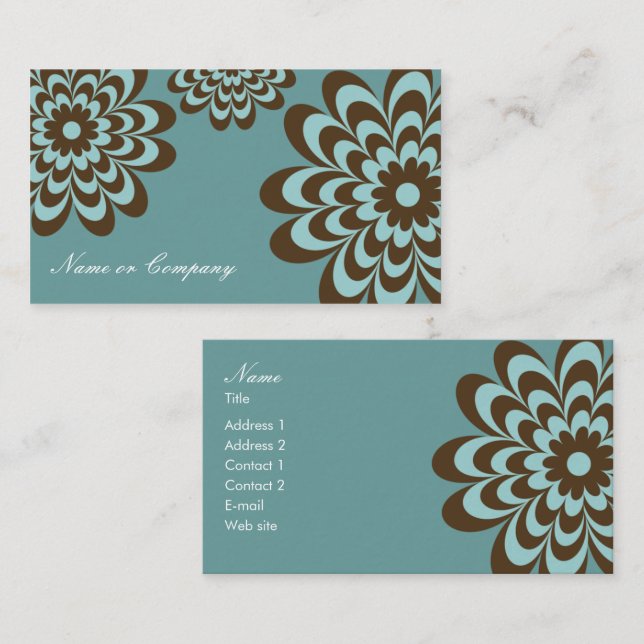 Modern Elegant Business Card or Networking Card (Front/Back)