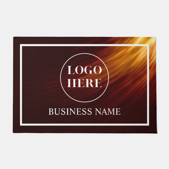 Modern Elegant Business Logo Doormat (Front)