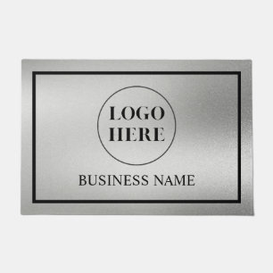 Modern Elegant Business Logo Doormat