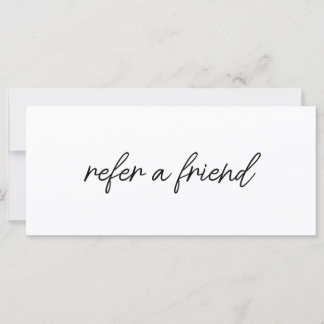 Modern Elegant Business Logo Referral Card