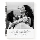 Modern Elegant Calligraphy Photo Wedding Guest