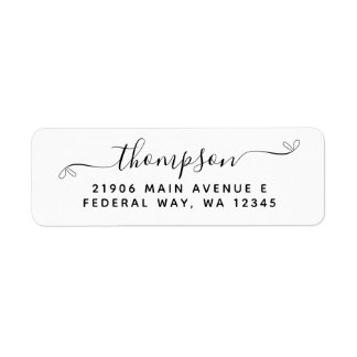 Modern Elegant Calligraphy Script Last Name