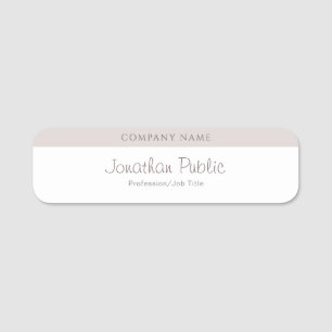 Modern Elegant Calligraphy Script Name Template Tag