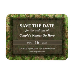 Modern Elegant Camouflage Glitter Save the Date Magnet