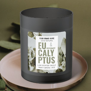  Modern Elegant Candle Product Label With Photo