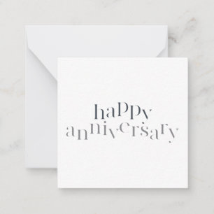 Modern, elegant, chic design Happy Anniversary Card