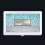 Modern Elegant Chic Girly  Glittery,Bokeh Business Card Holder<br><div class="desc">Elegant glamourous glittery background. An elegant and sophisticated designe. The perfect cool gift idea for her on any occasion.</div>