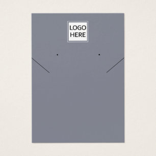 Modern Elegant Chic Necklace earring display card 