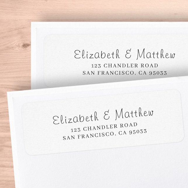 Modern Elegant Chic Return Address (Creator Uploaded)