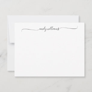 Modern Elegant Chic Script Name Card