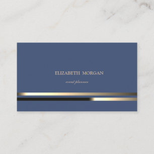 Modern Elegant Chic Sophisticated,Striped Business Card
