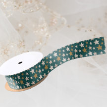 Modern Elegant Christmas Star Pattern Green