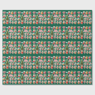 Modern elegant christmas wrapping paper