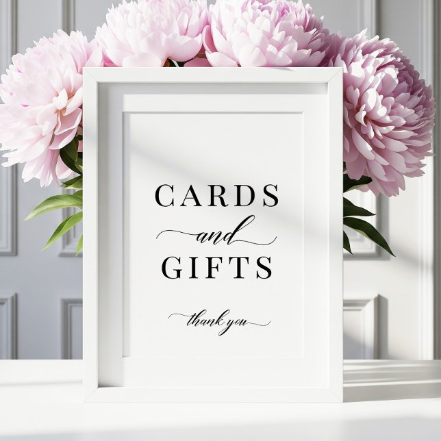 Modern Elegant Classic Cards and Gifts Sign (Creator Uploaded)
