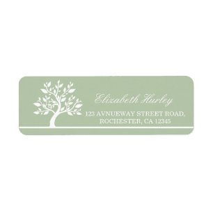 Modern Elegant Classy Tree Address Label Templates