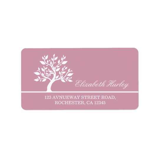 Modern Elegant Classy Tree Address Label Templates