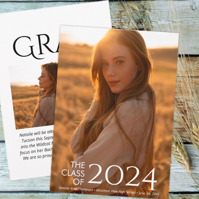 Modern Elegant College Or High School Graduation Announcement (Creator Uploaded)