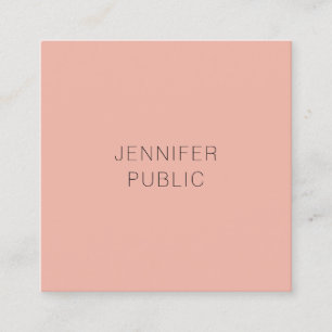 Modern Elegant Colour Simple Template Minimalist Square Business Card