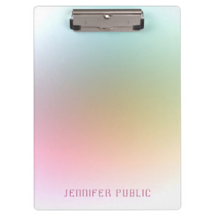 Modern Elegant Colourful Background Template Clipboard