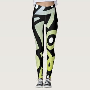 Modern Elegant Colourful Stylish Green Leggings