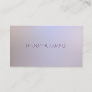 Modern Elegant Colours Minimalist Template Trendy Business Card