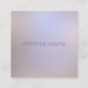 Modern Elegant Colours Simple Design Template Chic Square Business Card