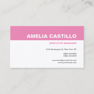 Modern Elegant Contemporary Plain Premium Silk Business Card