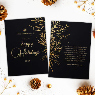 Modern Elegant Corporate Christmas Business Holiday Card