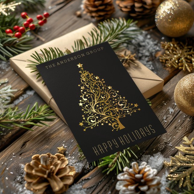 Modern Elegant Corporate Gold Christmas Holiday (Creator Uploaded)