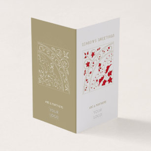 Modern Elegant Corporate Seasonal Greetings Card