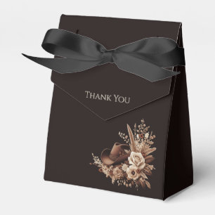 Modern Elegant Country Western- Floral Favour Box