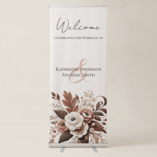 Modern Elegant Country Western- Floral Retractable Banner
