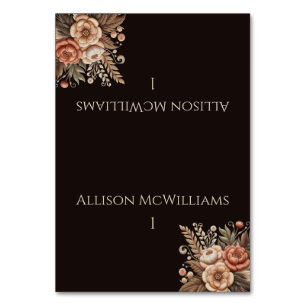 Modern Elegant Country Western- Floral Table Number
