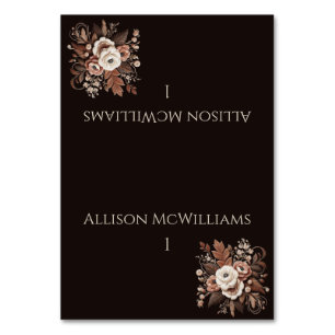 Modern Elegant Country Western- Floral Table Number