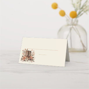 Modern Elegant Country Western- Flowers Place Card