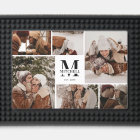 Modern Elegant Couple Photo Collage & Initial